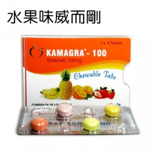 Kamagra 4顆裝 水果味威爾鋼 可直接咬碎吞服 Via...